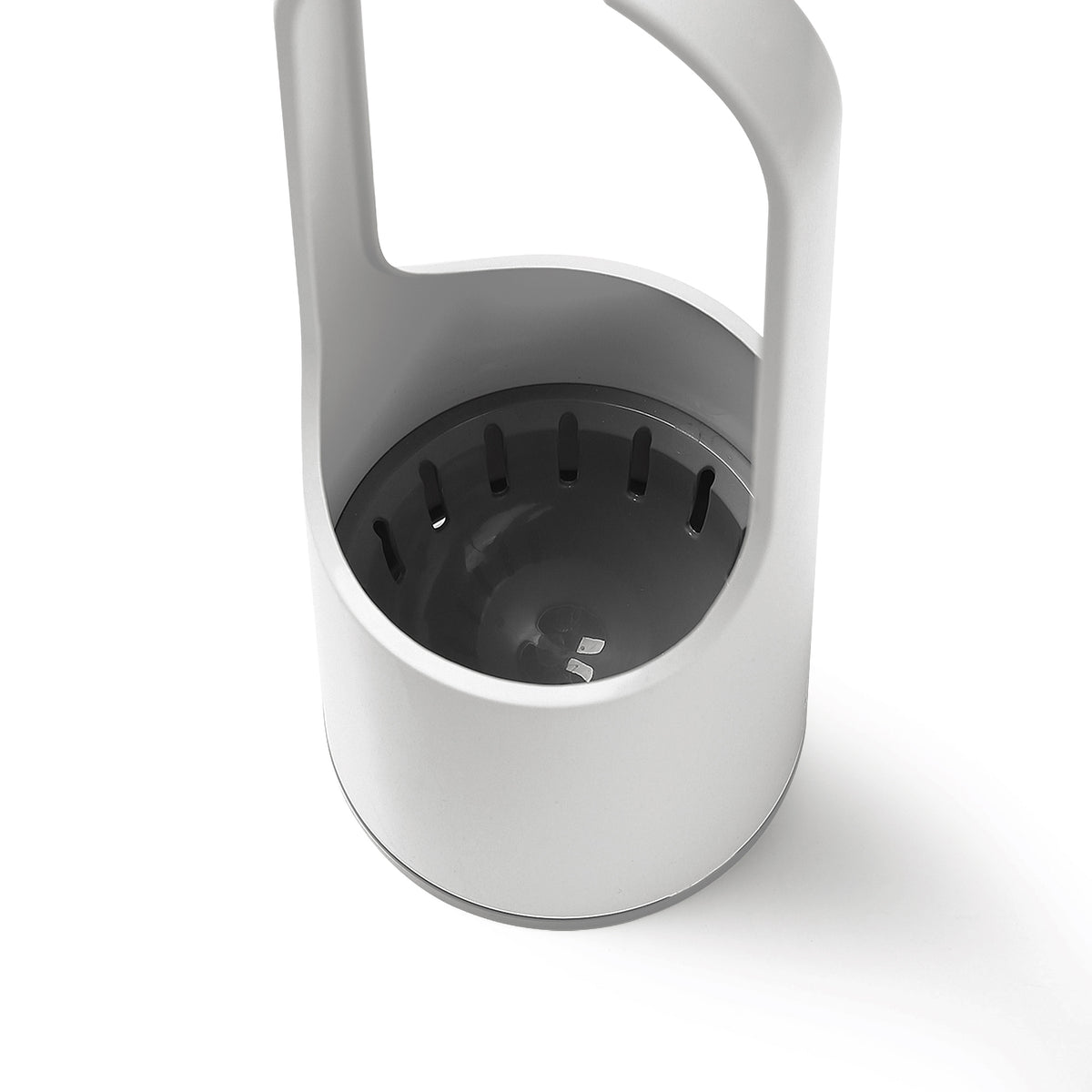DOLANX Toilet Brush and Holder Set with Silicone Bristles and Built-in Soap Dispenser – alternate view 4