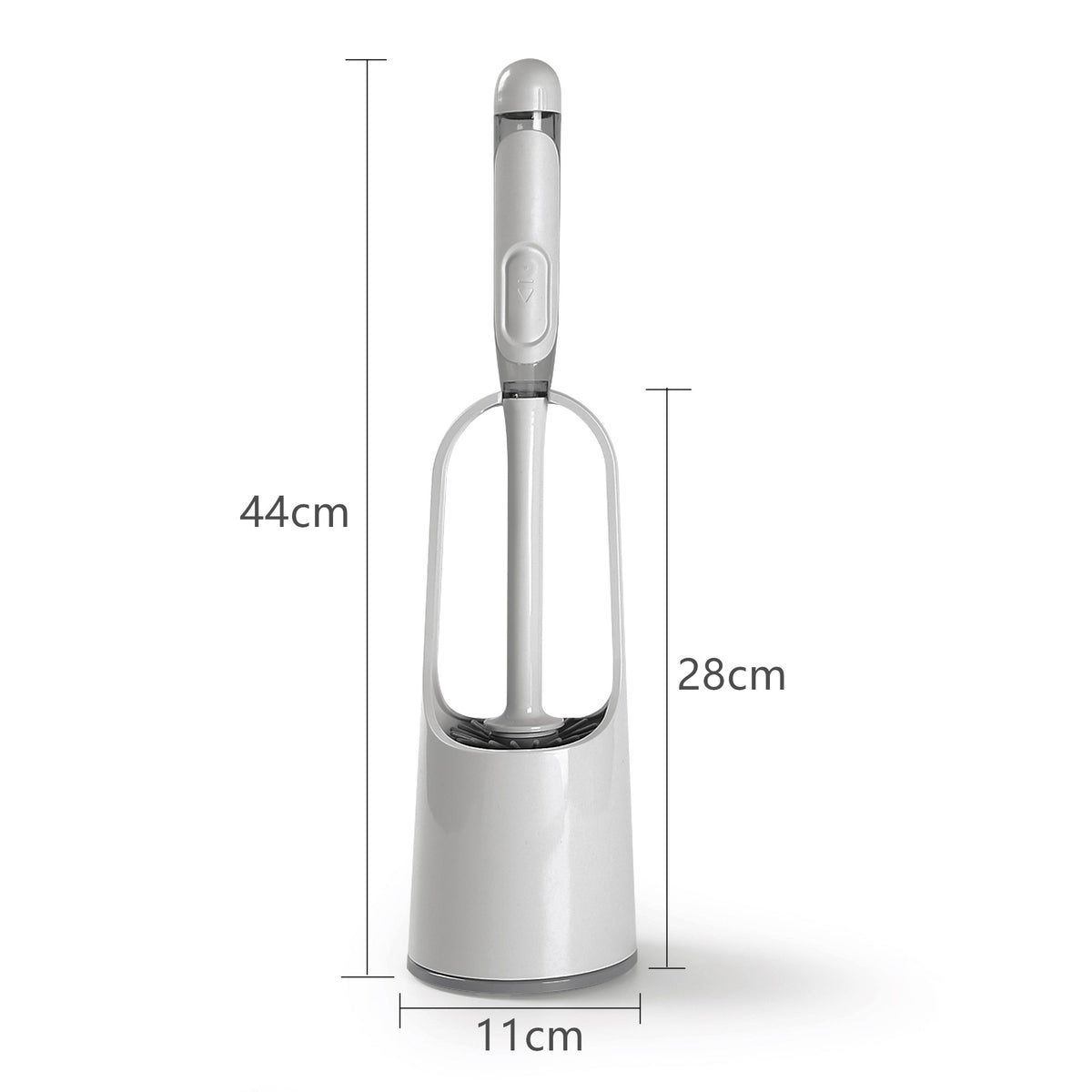 DOLANX Toilet Brush and Holder Set with Silicone Bristles and Built-in Soap Dispenser – alternate view 6