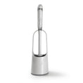 Load image into Gallery viewer, DOLANX Toilet Brush and Holder Set with Silicone Bristles and Built-in Soap Dispenser
