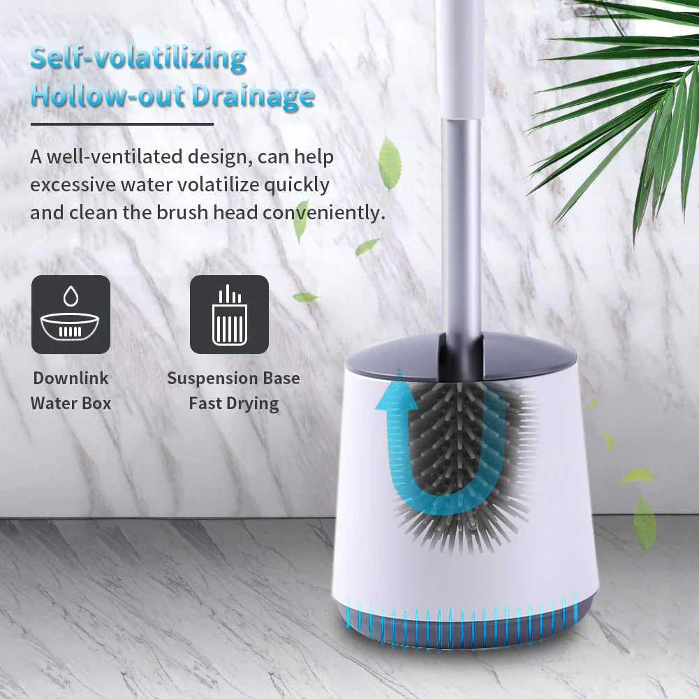 The DOLANX TPR Rubber Toilet Brush and Holder offers durable and hygienic cleaning. Keep your bathroom spotless. Order now for fast delivery Australia wide!-Cleaning Products-Ezymall AU