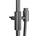 Load image into Gallery viewer, CADDENCE Shower Rail - Brass - Gunmetal Grey
