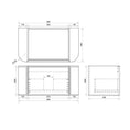Load image into Gallery viewer, Upgrade your bathroom with the Elva 890mm Wall Hung Vanity. Natural Oak finish, rounded edges and premium top options available.-Vanity-Brushed Brass Gold-Cabinet Only-Ezymall AU
