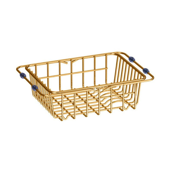 Premium brushed brass sink basket with adjustable handles. Ideal for washing, draining and drying. Fits most workstation kitchen sinks.-Sink accessory-Ezymall AU