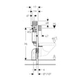 Load image into Gallery viewer, Compact Geberit concealed cistern and frame for wall-hung toilets. 820mm height, WELS 4 Star dual flush and 400kg load-rated support.-Toilet Cistern-Ezymall AU
