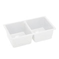 Load image into Gallery viewer, The Granite Arete Stone Double Bowl Kitchen Sink (838x476x241mm) in White is durable and stylish. Upgrade your kitchen today! Fast shipping across Australia.-Kitchen Sink-Ezymall AU
