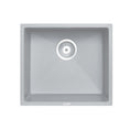 Load image into Gallery viewer, The Granite Arete Stone Single Bowl Kitchen Sink measures 457x406mm and features a sleek concrete grey finish. Durable and stylish, perfect for modern kitchens. Upgrade your space today!-Kitchen Sink-Ezymall AU
