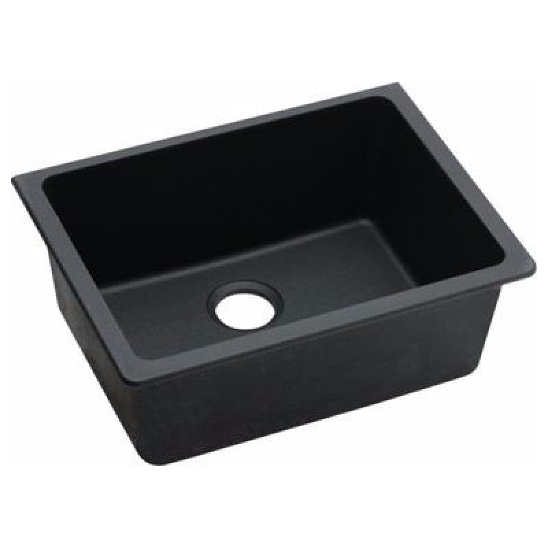 The Granite Arete Stone Single Bowl Kitchen Sink in Black (635*469mm) combines durability with a sleek design. Its rectangular design adds a modern touch to your kitchen. Shop now at Ezymall Australia for quality kitchen solutions.-Kitchen Sink-Ezymall AU