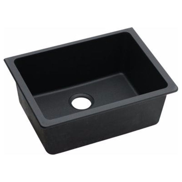 The Granite Arete Stone Single Bowl Kitchen Sink in Black (635*469mm) combines durability with a sleek design. Its rectangular design adds a modern touch to your kitchen. Shop now at Ezymall Australia for quality kitchen solutions.-Kitchen Sink-Ezymall AU