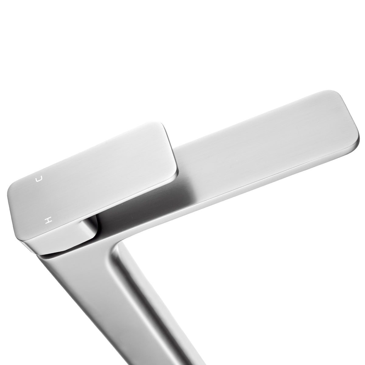 IVANO tall basin mixer in brushed nickel, alternate product view