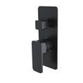Load image into Gallery viewer, IVANO solid brass wall mixer tap with diverter black
