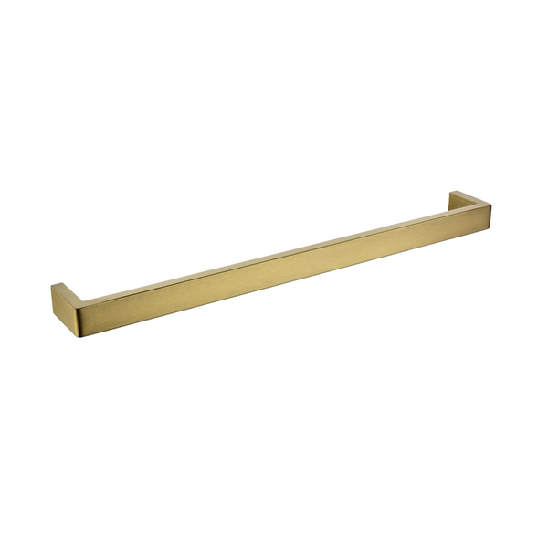 Add a touch of luxury to your bathroom with the IVANO Stainless Steel 600mm Single Towel Rail in Brushed Brass Gold. Durable, stylish, and rust-resistant. Keep towels tidy.-Towel Rail-Ezymall AU