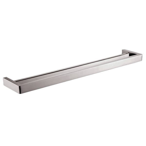 Add a touch of elegance to your bathroom with the IVANO Stainless Steel 800mm Double Towel Rail in Brushed Nickel Silver. Durable, stylish, and rust-resistant. Keep your towels organized.-Towel Rail-Ezymall AU