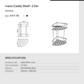 Load image into Gallery viewer, Organize your bath essentials with the IVANO Stainless Steel Double Bath Caddy in Black. Durable, stylish, and easy to install. Shop now at Ezymall!-Bath Caddy-Ezymall AU
