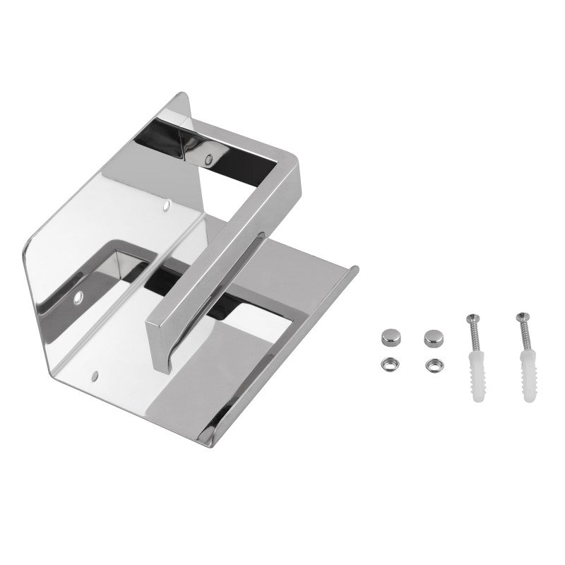Keep your toilet paper within reach with the IVANO Stainless Steel Toilet Paper Holder in Chrome Silver. Durable, stylish, and easy to install. A practical addition.-Toilet Paper Holder-Ezymall AU