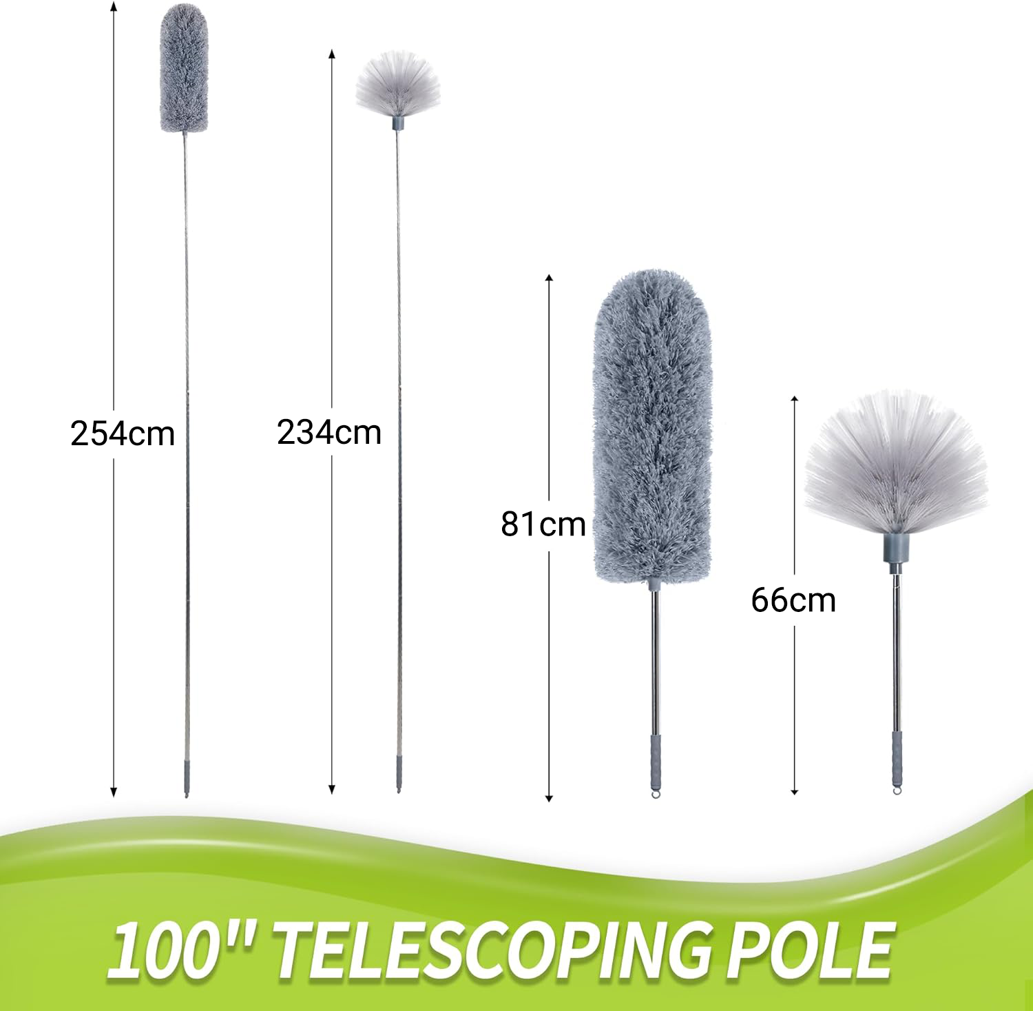 Keep your home clean with the IVYROLL Extendable Duster Kit. Includes microfiber and cobweb duster heads. Reach high places easily. Buy now!-Cleaning Products-Ezymall AU