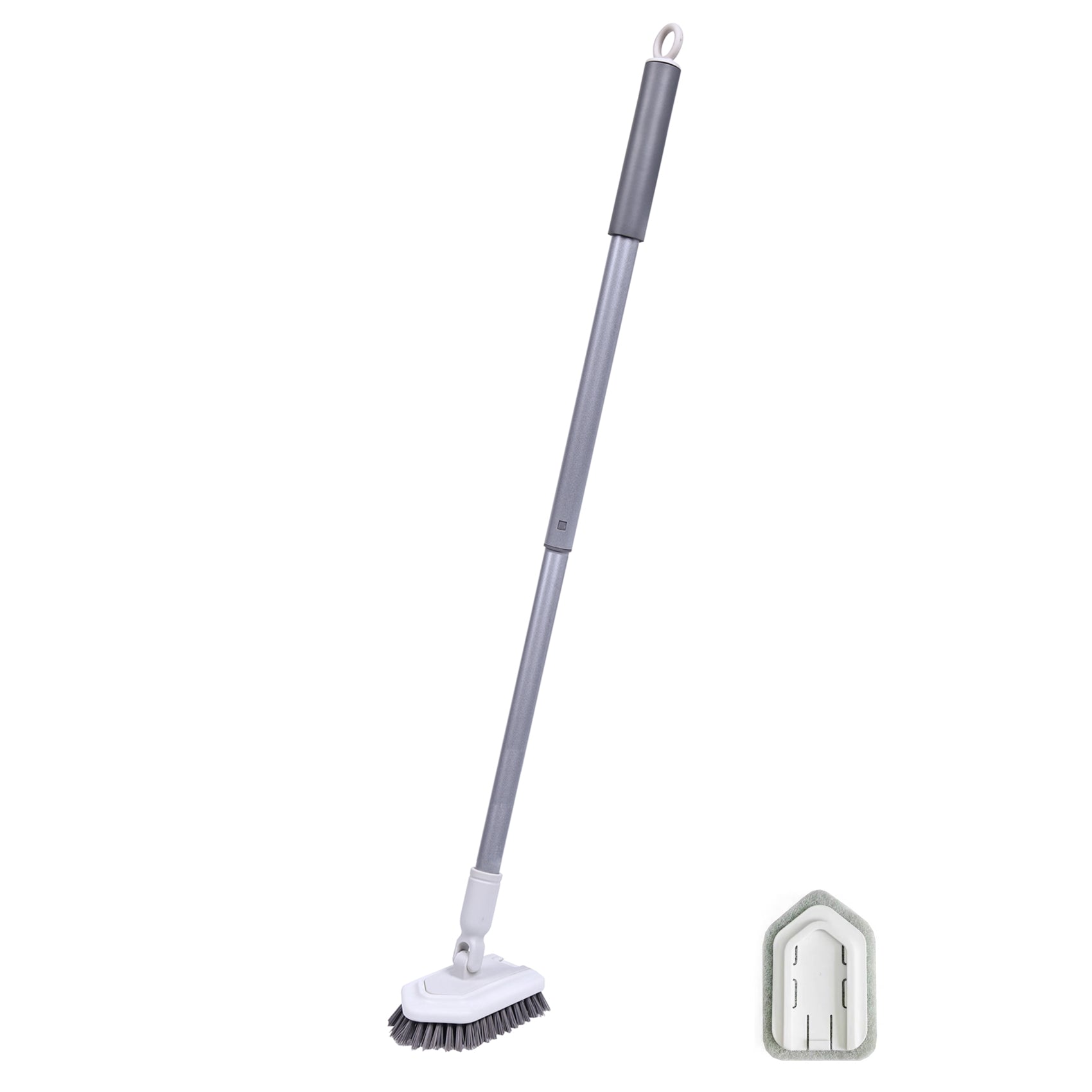 The Dolanx Extendable Tile and Tub Brush comes with an Extra Scourer Head for tough stains. Keep your bathroom sparkling. Shop now at Ezymall Australia!-Cleaning Products-Tub Brush + 1 Scourer Head-Ezymall AU