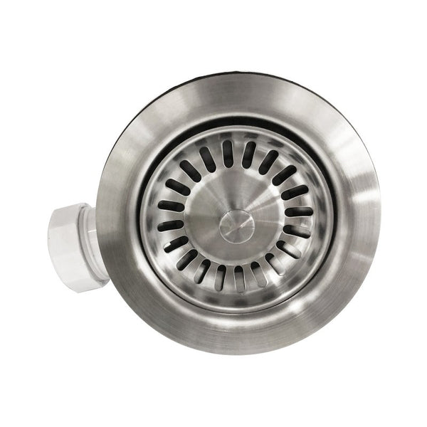 Ensure efficient drainage with this chrome silver kitchen sink waste. Measuring 80/114mm and designed without overflow, this sink part is a reliable addition to your kitchen sink. Shop now!-Sink Waste-Ezymall AU