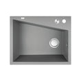 Load image into Gallery viewer, Upgrade your kitchen with the Laveo Grenada Granite Stone Single Bowl Kitchen Sink. Measuring 480x600x227mm in grey, this sink combines durability with a modern aesthetic. Perfect for any contemporary kitchen.-Kitchen Sink-Ezymall AU

