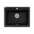 Load image into Gallery viewer, Upgrade your kitchen with the Laveo Komodo Granite Stone Single Bowl Kitchen Sink. Measuring 490x550x220mm in black, this sink combines durability with a modern aesthetic. Perfect for any contemporary kitchen.-Kitchen Sink-Ezymall AU
