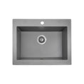 Load image into Gallery viewer, Upgrade your kitchen with the Laveo Komodo Granite Stone Single Bowl Kitchen Sink. Measuring 490x550x220mm in grey, this sink combines durability with a modern aesthetic. Perfect for any contemporary kitchen.-Kitchen Sink-Ezymall AU
