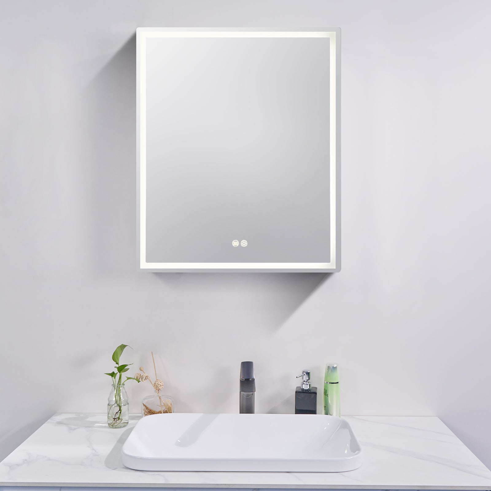 Upgrade your bathroom with our LED Mirror Shaving Cabinet. Single door design with adjustable lighting & defogging. Perfect for modern bathrooms. Shop now at Ezymall with fast shipping Australia wide.-Shaving Cabinet-Ezymall AU