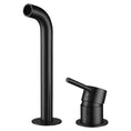 Load image into Gallery viewer, Solid brass wall spout mixer, minimalistic. Modern matte black tapware for bathroom and kitchen installations.-Spout Mixer-Ezymall AU
