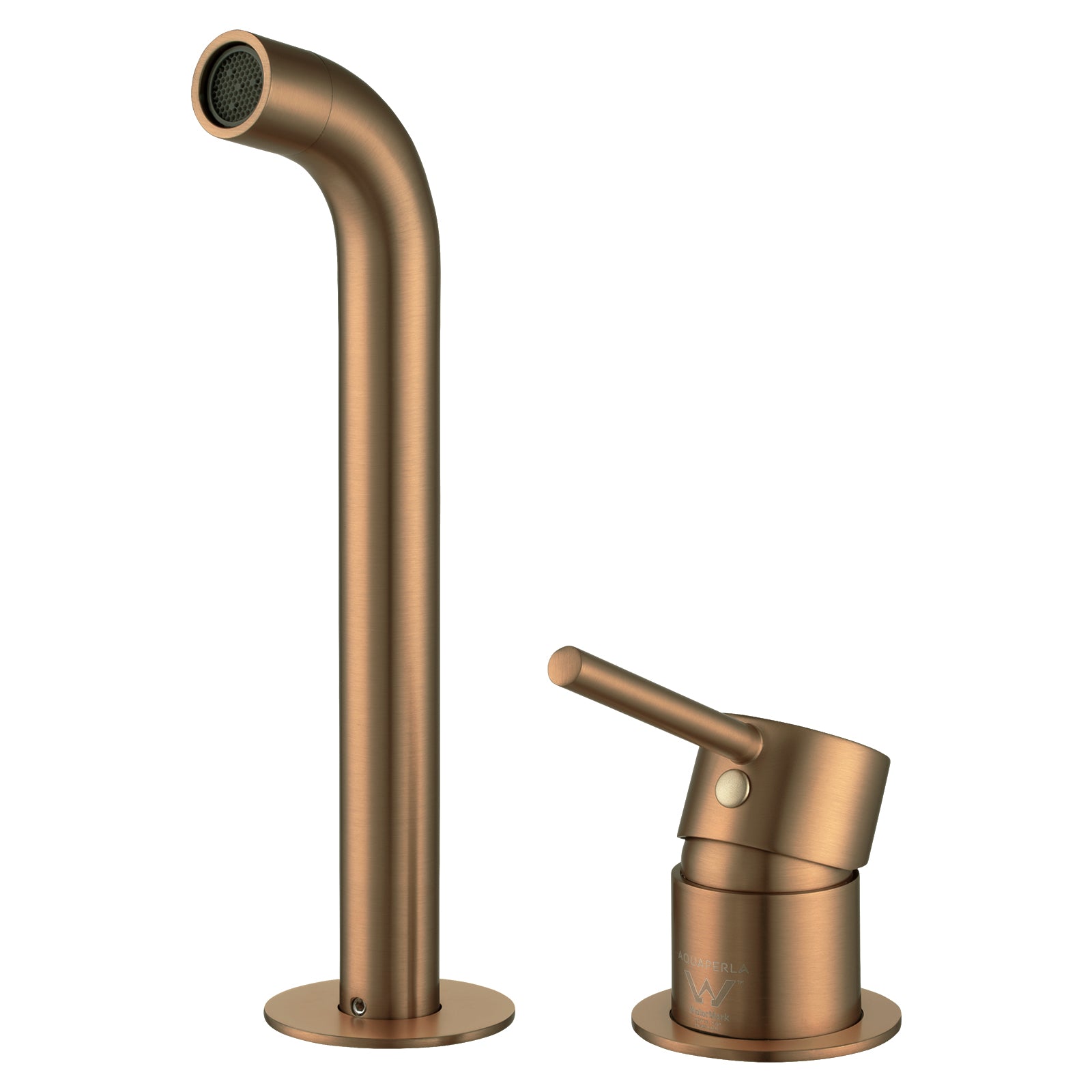 Solid brass wall spout mixer. Industrial style brushed copper tapware for bathroom and kitchen installations.-Spout Mixer-Ezymall AU