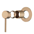 Load image into Gallery viewer, Upgrade your bathroom with this solid brass wall mixer. Featuring a brushed copper finish, this LUCID PIN mixer combines style and functionality for a premium experience.-Wall Mixer-Ezymall AU

