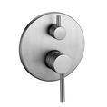 Load image into Gallery viewer, Upgrade your bathroom with this Solid Brass Diverter Mixer in Brushed Nickel Silver from LUCID PIN. Durable, stylish. Shop now at Ezymall Australia!-Diverter Mixer-Ezymall AU

