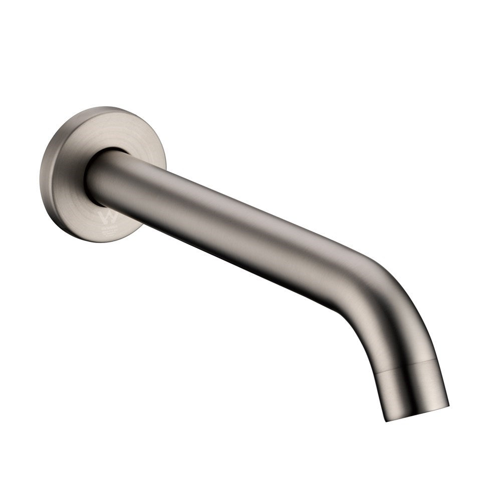 Upgrade your bathroom with this Solid Brass Spout in Brushed Nickel Silver from LUCID PIN. Durable, stylish, and easy to install. Shop now at Ezymall!-Spout-Ezymall AU