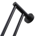 Load image into Gallery viewer, Upgrade your bathroom with the LUCID PIN black double towel rail. This 790mm stainless steel rail provides ample space and a modern design. Shop now at Ezymall!-Towel Rail-Ezymall AU
