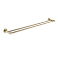 Load image into Gallery viewer, Organize your bathroom with this stainless steel double towel rail in brushed brass gold from LUCID PIN. Measuring 790mm, it offers ample space. Shop now!-Towel Rail-Ezymall AU

