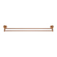 Load image into Gallery viewer, Organize your bathroom with this stainless steel double towel rail in brushed copper from LUCID PIN. Measuring 790mm, it offers ample space. Shop now!-Towel Rail-Ezymall AU
