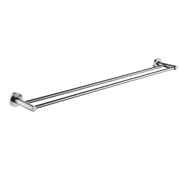 Upgrade your bathroom with the LUCID PIN 790mm double towel rail. Made from stainless steel with a brushed nickel silver finish. Durable, stylish, and easy to install. Perfect for any modern bathroom. Shop now!-Towel Rail-Ezymall AU