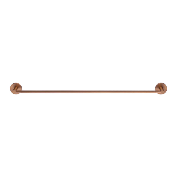 Enhance your bathroom with the LUCID PIN Stainless Steel 800mm Single Towel Rail in Brushed Copper. Stylish, durable. Order now at Ezymall!-Towel Rail-Ezymall AU