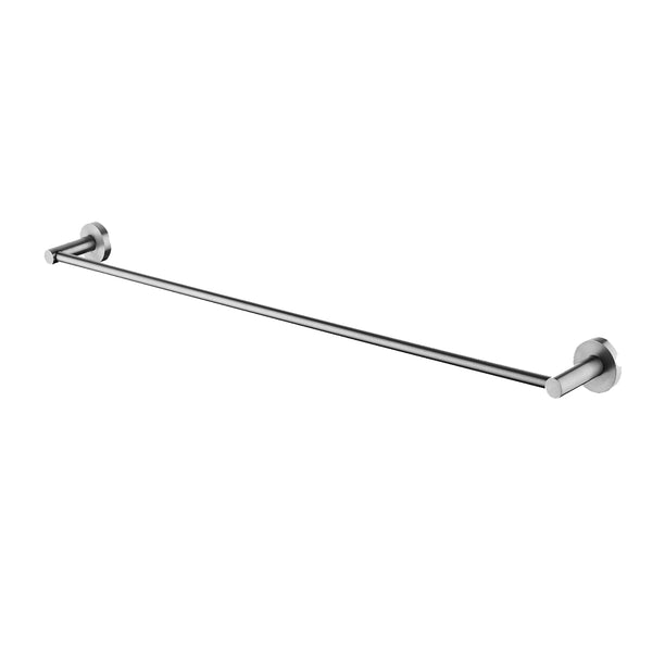 Enhance your bathroom with the LUCID PIN Stainless Steel 800mm Single Towel Rail in Brushed Nickel Silver. Stylish, durable. Order now at Ezymall!-Towel Rail-Ezymall AU