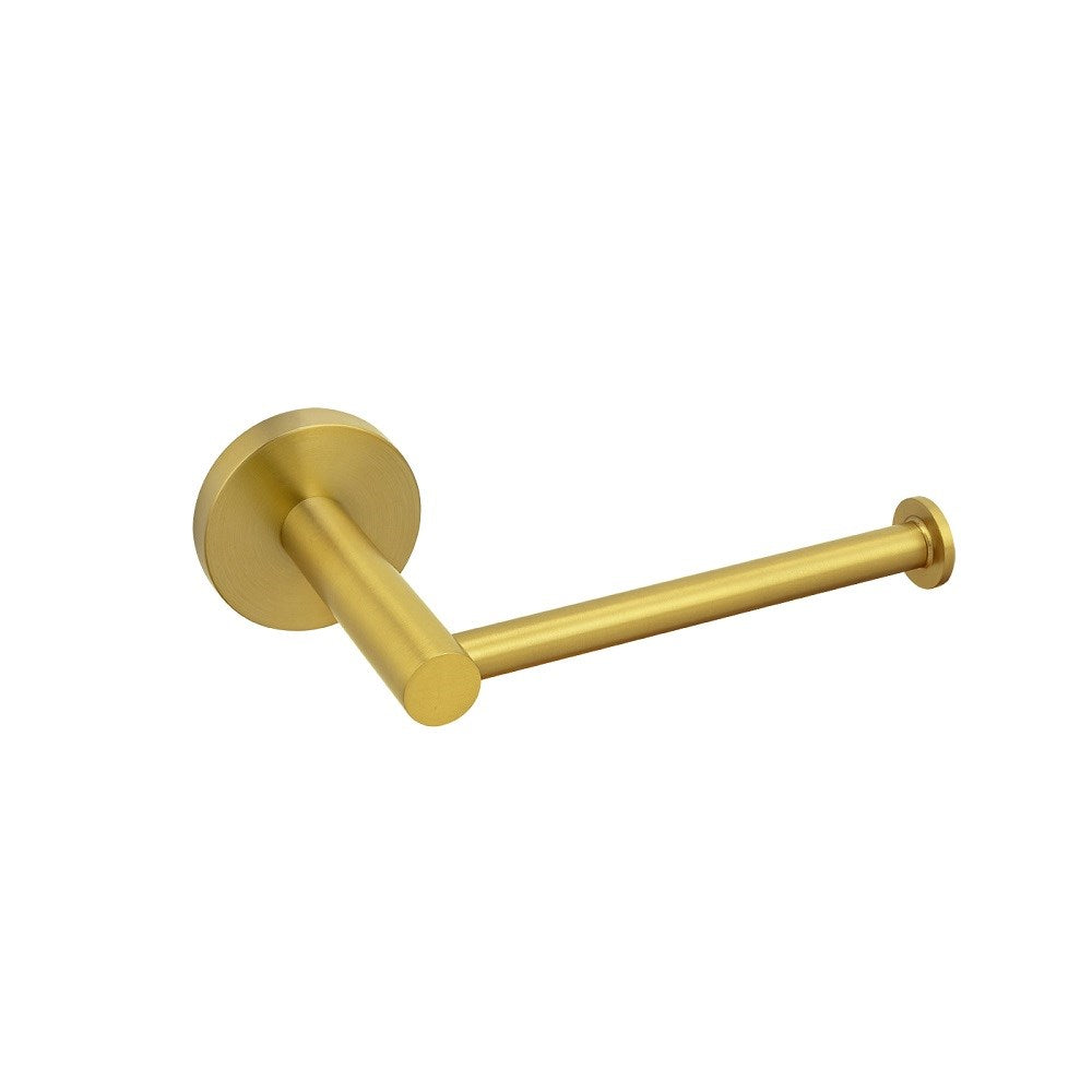Keep your toilet paper within reach with the LUCID PIN Stainless Steel Toilet Paper Holder in brushed brass gold. Its minimalist design adds a modern touch to any bathroom. Durable and stylish.-Toilet Paper Holder-Ezymall AU