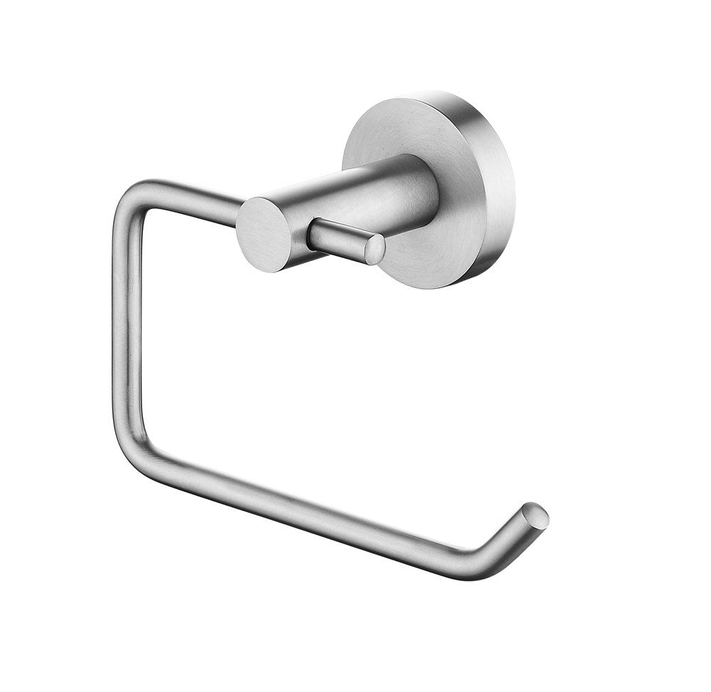 Keep your toilet paper within reach with the LUCID PIN Stainless Steel Toilet Paper Holder II in brushed nickel silver. Its minimalist design adds a modern touch to any bathroom. Durable and stylish.-Toilet Paper Holder-Ezymall AU