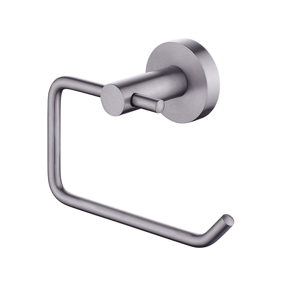 Keep your toilet paper within reach with the LUCID PIN Stainless Steel Toilet Paper Holder II in gunmetal grey. Its minimalist design adds a modern touch to any bathroom. Durable and stylish.-Toilet Paper Holder-Ezymall AU