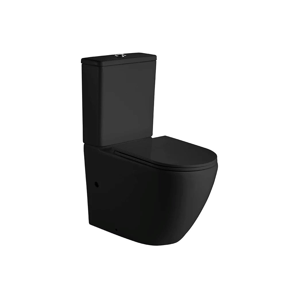 HANI Rimless Back-to-Wall Toilet Suite. Featuring hygienic rimless flushing, a soft-close seat, WELS 4 Star water efficiency and a 20-year warranty.-Toilet Suite-Ezymall AU