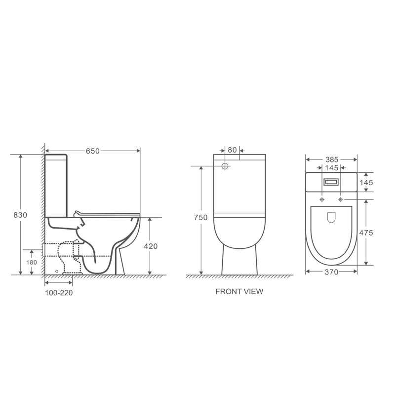 Upgrade your bathroom with the MOI Back-to-Wall Toilet Suite. Hygienic rimless flush, compact design, WELS 4 Star efficiency and 20-year warranty.-Toilet Suite-Ezymall AU