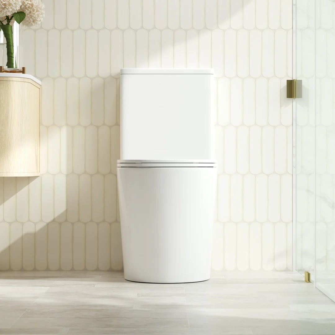 Upgrade your bathroom with the OXFORD Back-to-Wall Toilet Suite. Modern design, WELS 4 Star efficiency and backed by a 20-year warranty.-Toilet Suite-Ezymall AU