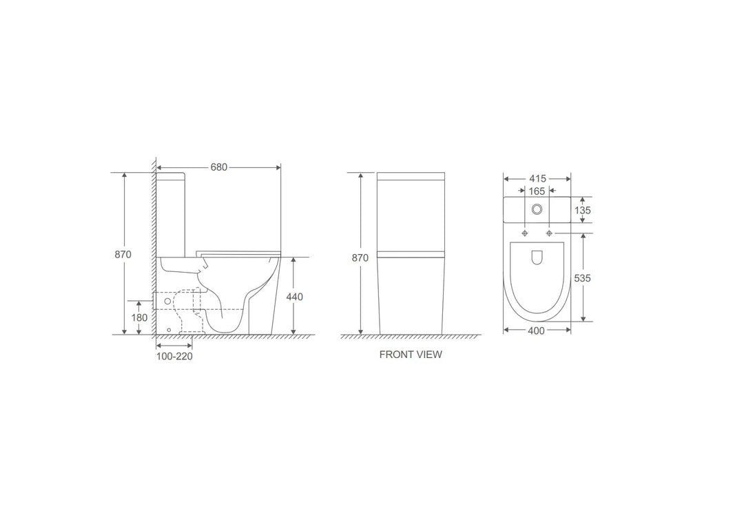 Upgrade your bathroom with the OXFORD Back-to-Wall Toilet Suite. Modern design, WELS 4 Star efficiency and backed by a 20-year warranty.-Toilet Suite-Ezymall AU