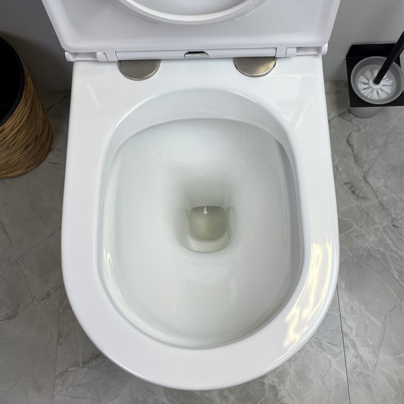 Upgrade your bathroom with the PANI Back-to-Wall Toilet Suite. Rimless Plus flush, soft-close seat, WELS 4 Star efficiency and 20-year warranty.-Toilet Suite-Ezymall AU