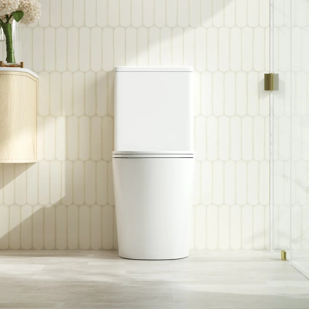 Upgrade your bathroom with the RIVO Back-to-Wall Toilet Suite. Quiet Flush technology, WELS 4 Star efficiency and a 20-year warranty.-Toilet Suite-Ezymall AU