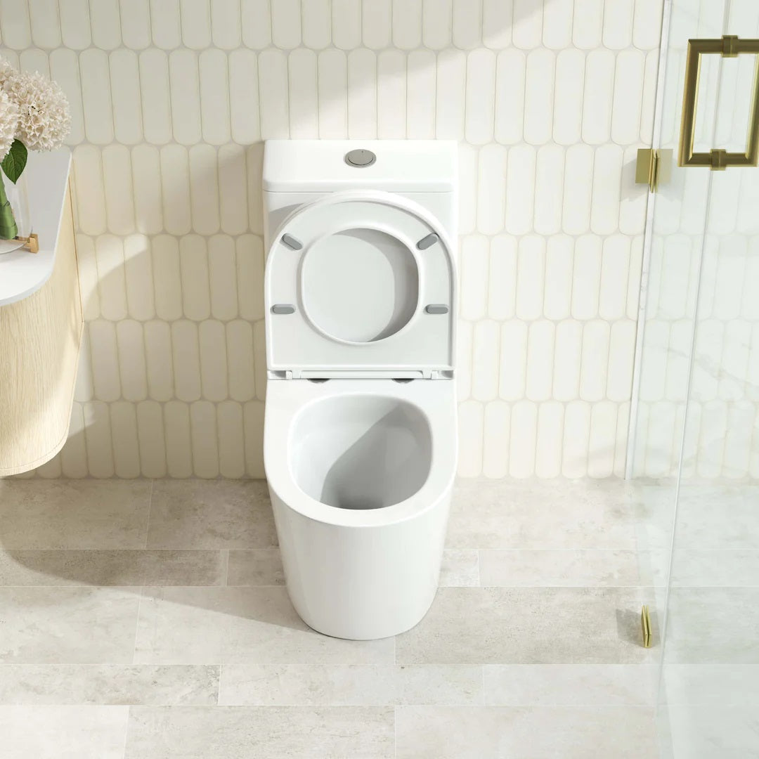 Upgrade your bathroom with the RIVO Back-to-Wall Toilet Suite. Quiet Flush technology, WELS 4 Star efficiency and a 20-year warranty.-Toilet Suite-Ezymall AU