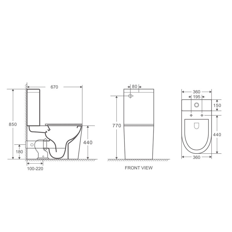 Upgrade your bathroom with the VERA Back-to-Wall Toilet Suite. Powerful Tornado Flush technology, WELS 4 Star efficiency and 20-year warranty.-Toilet Suite-Ezymall AU