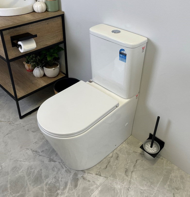 Upgrade your bathroom with the VERA Back-to-Wall Toilet Suite. Powerful Tornado Flush technology, WELS 4 Star efficiency and 20-year warranty.-Toilet Suite-Ezymall AU