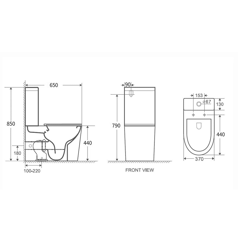 Upgrade your bathroom with the WALTON Toilet Suite. Quiet Flush technology, Rimless + Tornado performance, soft-close seat and 20-year warranty.-Toilet Suite-Ezymall AU