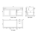 Load image into Gallery viewer, Upgrade your bathroom with the Miami 1178mm Wall Hung Vanity. Fluted design, flexible storage and premium top options available.-Vanity-Left Hand Drawer-Cabinet Only-Ezymall AU

